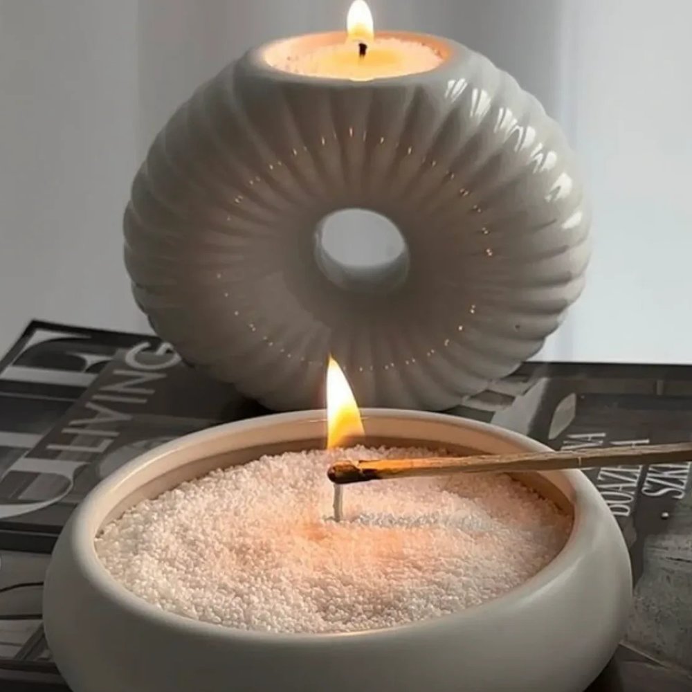 candela con cera a sabbia - Olfacto