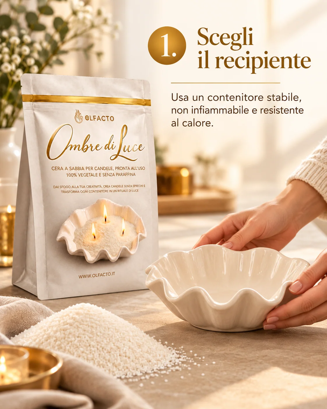 OLFACTO fase 1: Scegli il recipiente
